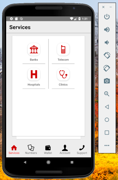 React Native app running on Android Emulator